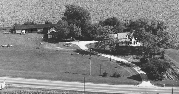 Vintage Aerial photo from 1978 in Kosciusko County, IN