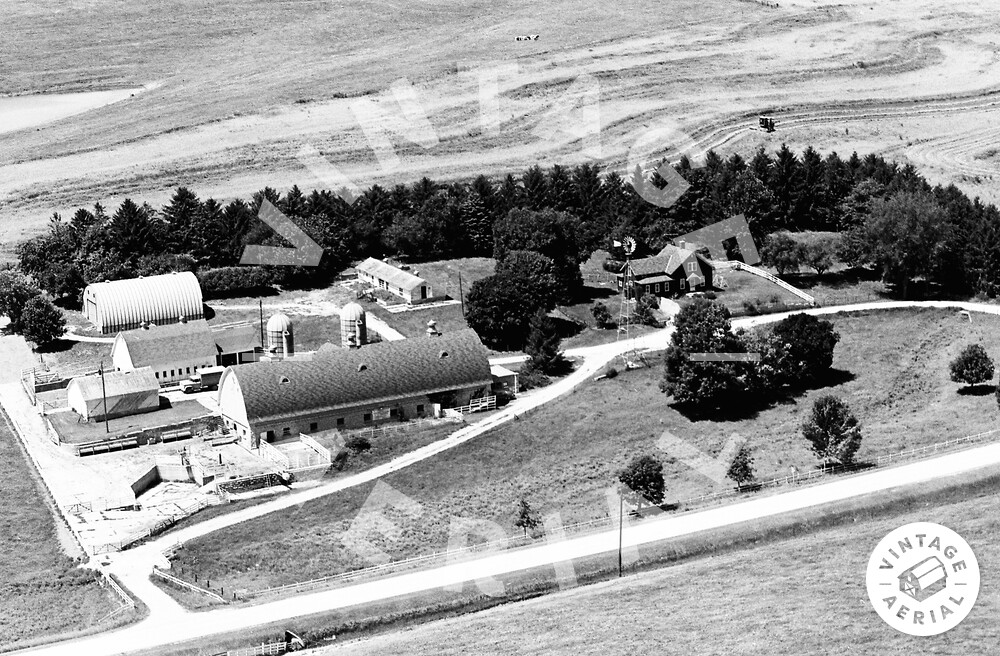 Vintage Aerial Iowa Clayton County 1971 22ICL33