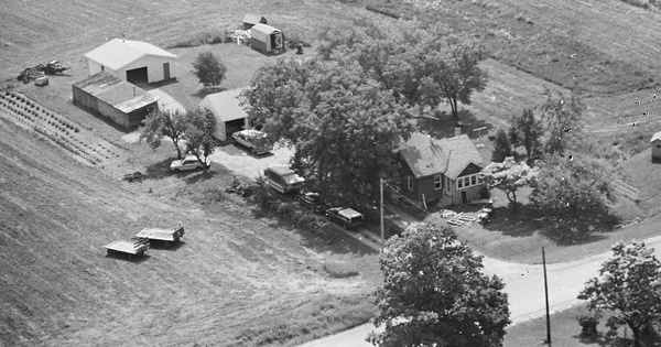 Vintage Aerial photo from 1982 in Genesee County, MI