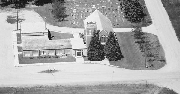 Vintage Aerial photo from 1985 in Osceola County, IA