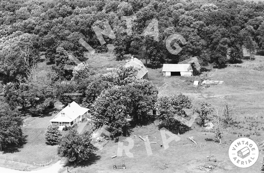 Vintage Aerial Iowa Humboldt County 1971 25IHU22