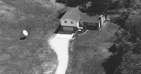 Vintage Aerial photo from 1991 in Otsego County, MI