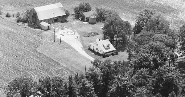 Vintage Aerial photo from 1985 in St. Joseph County, IN