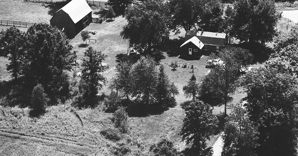 Vintage Aerial photo from 1983 in St. Clair County, MI
