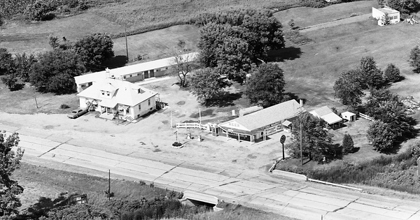 Vintage Aerial photo from 1971 in Saginaw County, MI