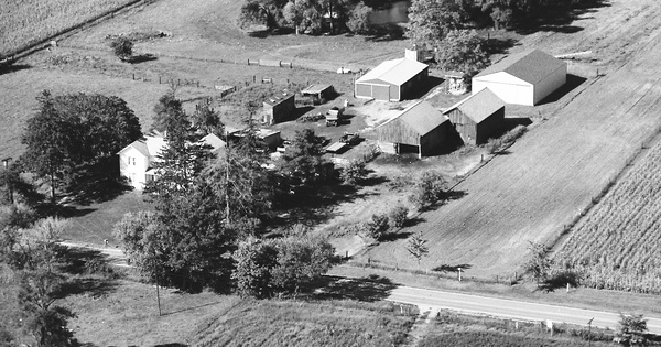 Vintage Aerial photo from 1988 in Jackson County, MI