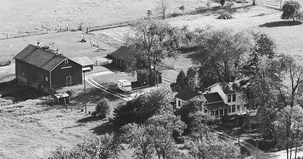 Vintage Aerial photo from 1968 in Jackson County, MI