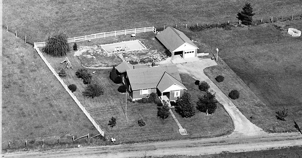 Vintage Aerial photo from 1968 in Indiana County, PA