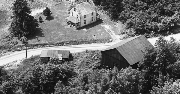 Vintage Aerial photo from 1967 in Indiana County, PA