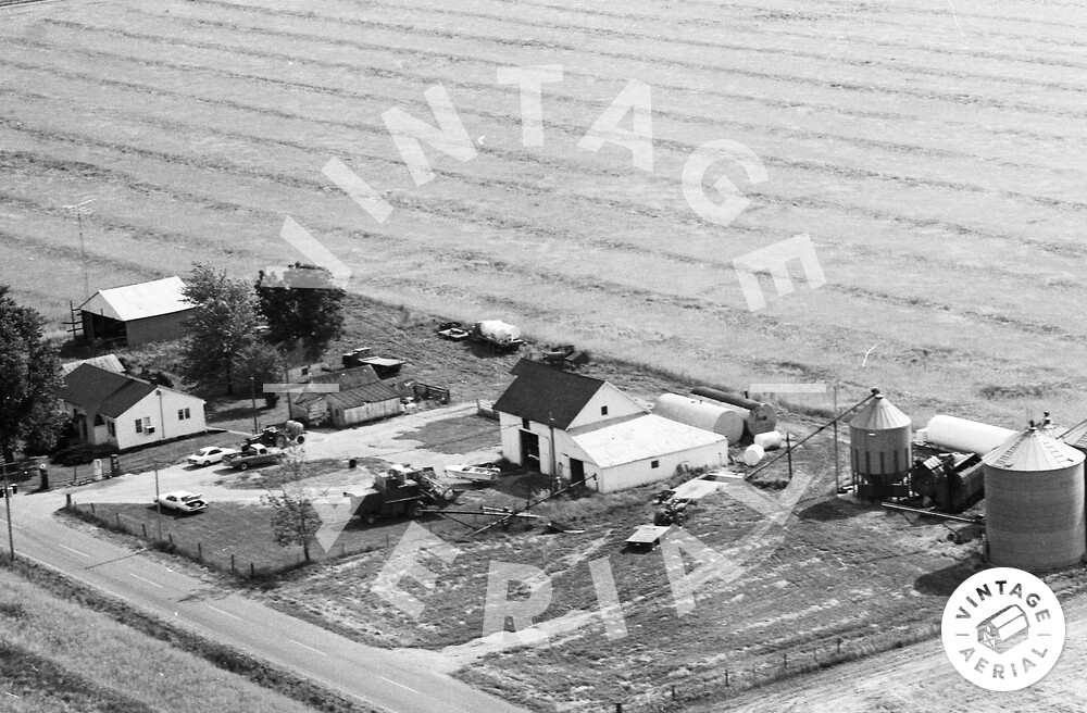 Vintage Aerial Indiana Carroll County 1974 58FCA18