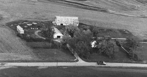 Vintage Aerial photo from 1984 in Lafayette County, MO