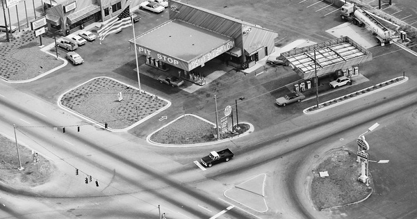 Vintage Aerial photo from 1982 in Spalding County, GA