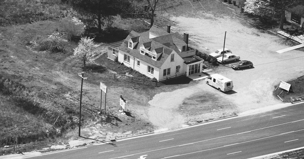 Vintage Aerial photo from 1987 in Currituck County, NC