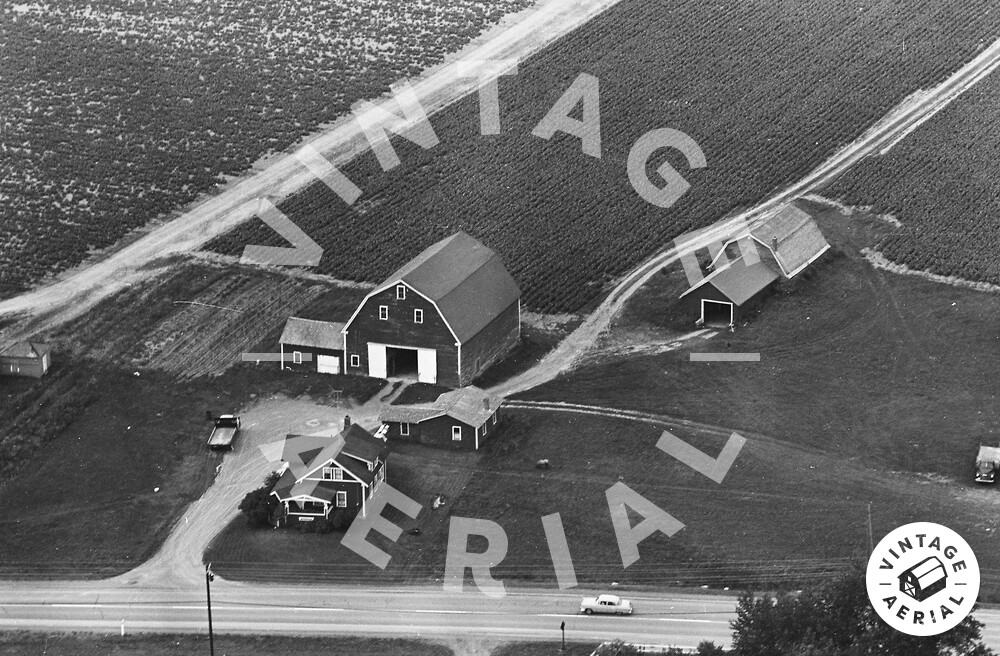 Vintage Aerial Maine Aroostook County 1965 41OAR18
