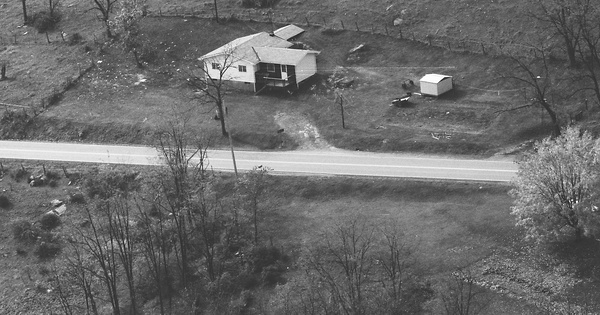 Vintage Aerial photo from 1983 in Taylor County, WV