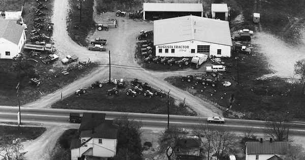 Vintage Aerial photo from 1967 in Augusta County, VA