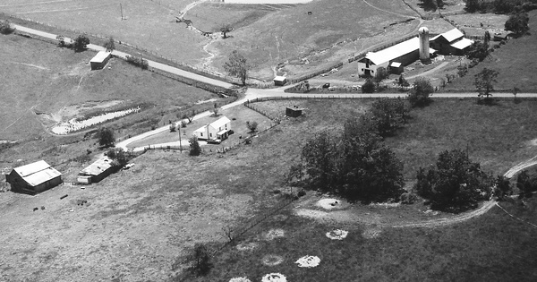 Vintage Aerial photo from 1994 in Appomattox County, VA