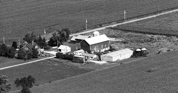 Vintage Aerial photo from 1989 in Waukesha County, WI