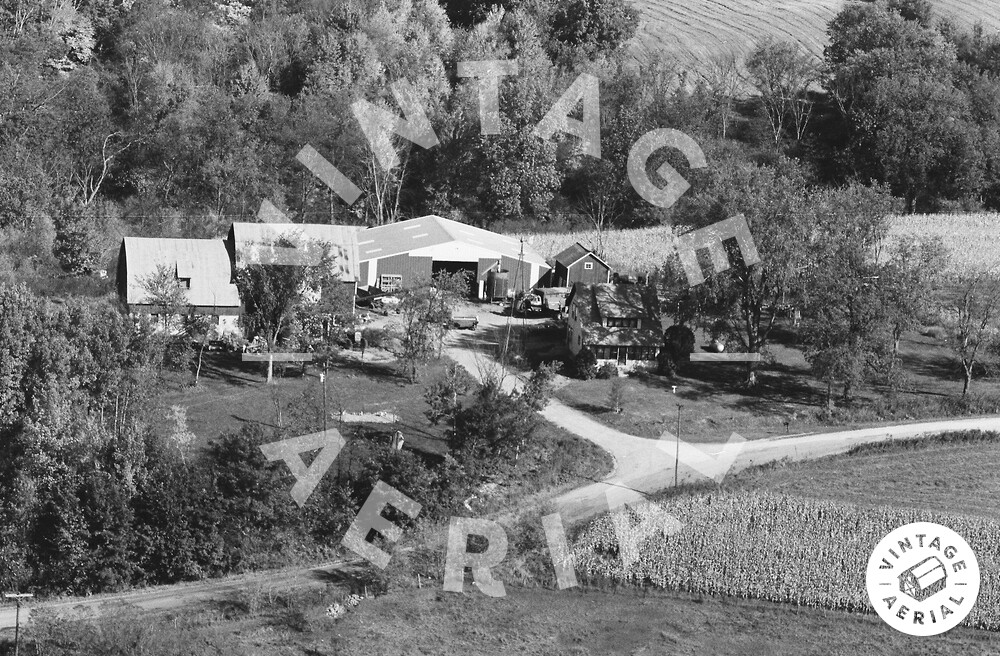 Vintage Aerial Wisconsin Sauk County 1980 70NSA12
