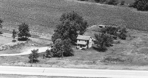 Vintage Aerial photo from 1964 in Rock County, WI