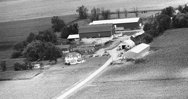 Vintage Aerial photo from 1977 in Dane County, WI