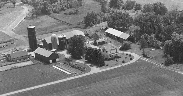 Vintage Aerial photo from 1980 in Dane County, WI