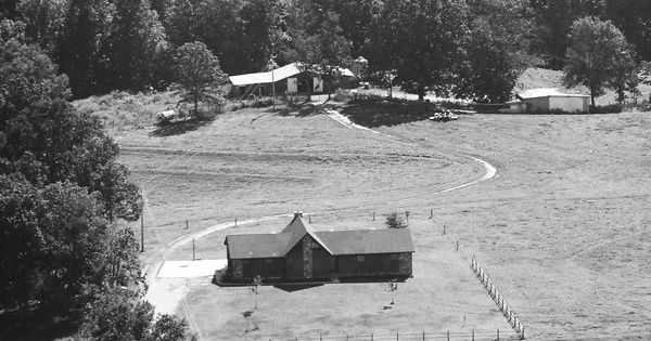 Vintage Aerial photo from 1986 in Lawrence County, AL