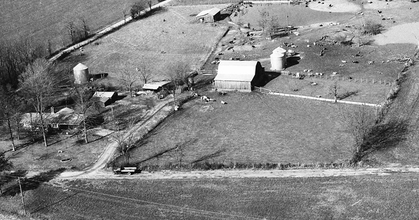 Vintage Aerial photo from 1992 in Franklin County, TN