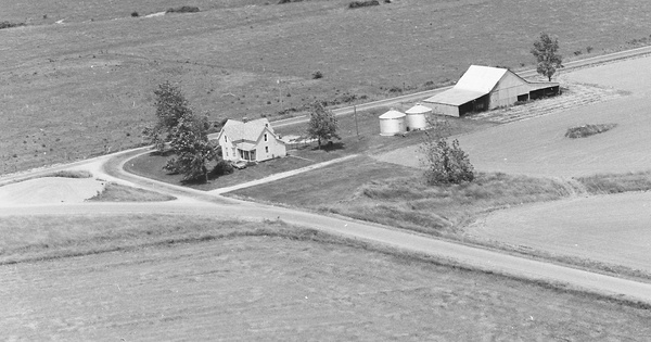 Vintage Aerial photo from 1983 in Richland County, IL