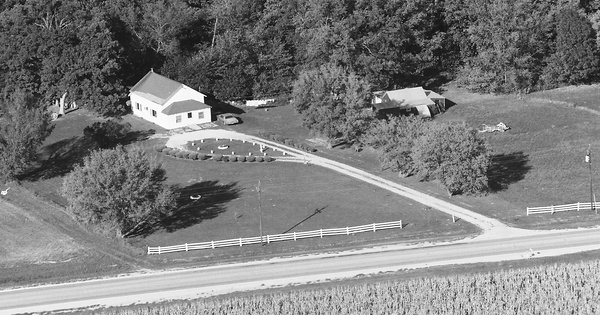 Vintage Aerial photo from 1988 in Rock Island County, IL