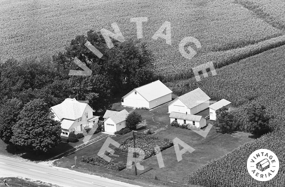Vintage Aerial Illinois Carroll County 1965 40BCA17