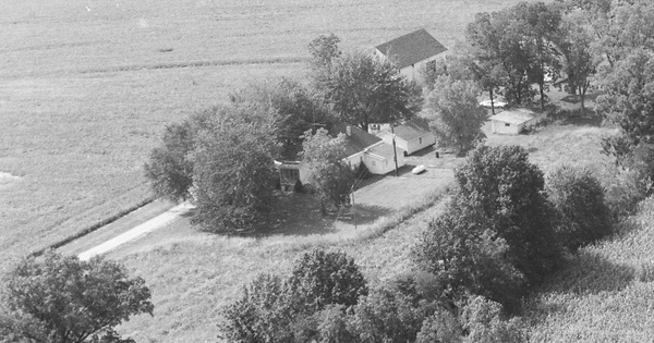 Vintage Aerial photo from 1984 in Wabash County, IL
