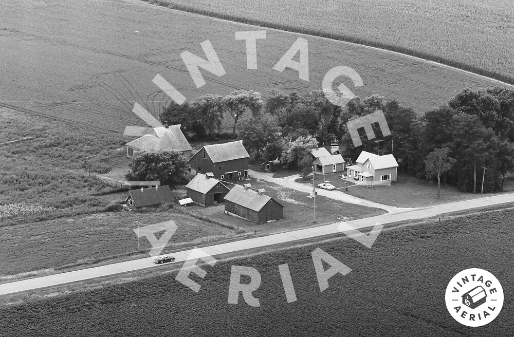 Vintage Aerial Iowa Audubon County 1979 2GAU14