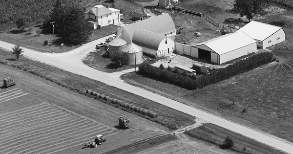 Vintage Aerial photo from 1985 in Allamakee County, IA