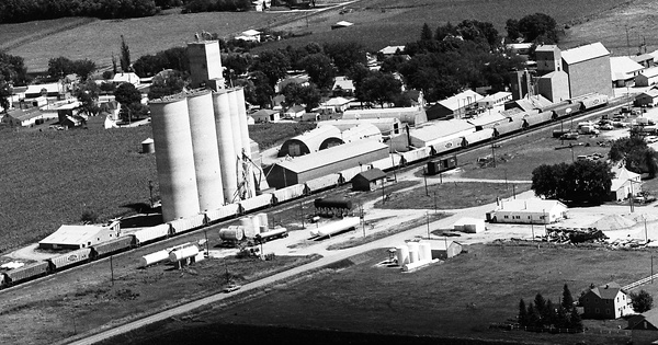 Vintage Aerial photo from 1974 in Kossuth County, IA