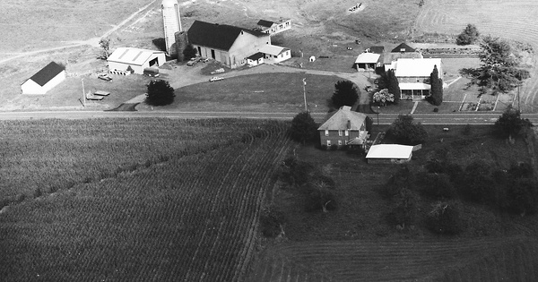 Vintage Aerial photo from 1990 in Garrett County, MD