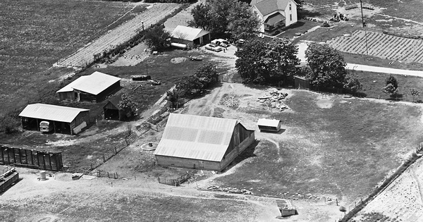 Vintage Aerial photo from 1963 in Jackson County, IN