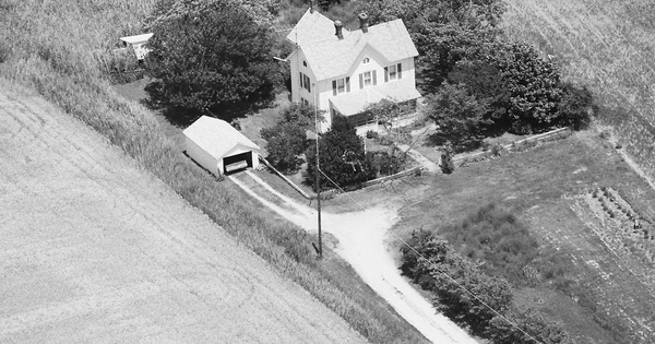 Vintage Aerial photo from 1988 in Somerset County, MD