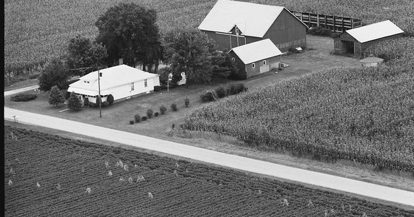 Vintage Aerial photo from 1978 in St. Joseph County, IN