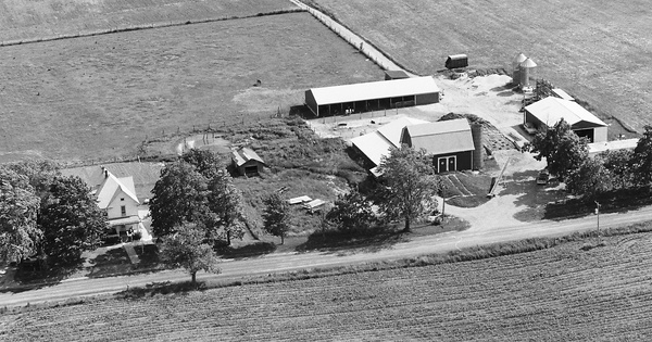 Vintage Aerial photo from 1983 in Allegan County, MI