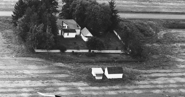 Vintage Aerial photo from 1973 in Midland County, MI