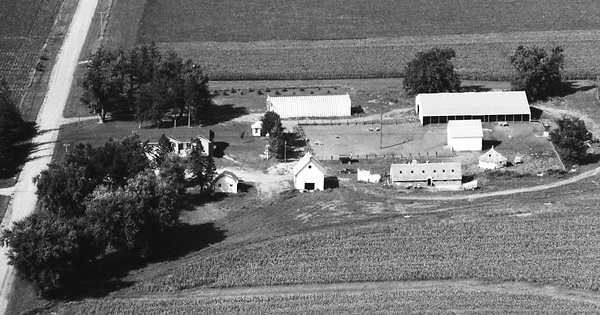 Vintage Aerial photo from 1992 in Carroll County, IA