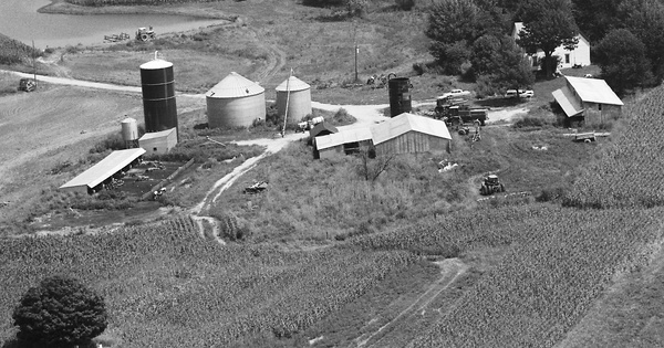 Vintage Aerial photo from 1985 in Monroe County, IN