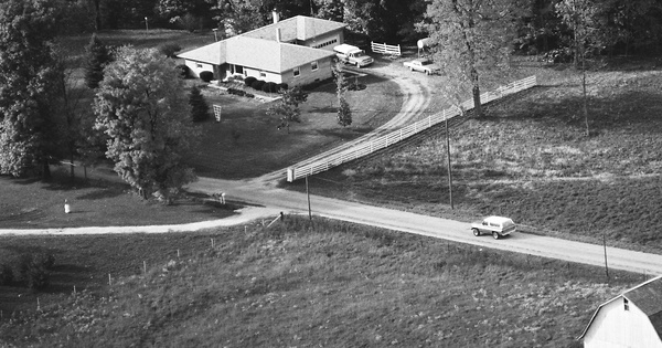 Vintage Aerial photo from 1977 in Miami County, IN