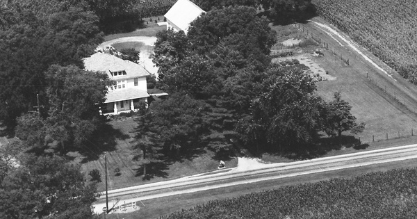 Vintage Aerial photo from 1993 in Starke County, IN