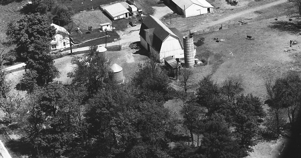Vintage Aerial photo from 1972 in Wabash County, IN