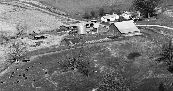 Vintage Aerial photo from 1981 in Johnson County, IN