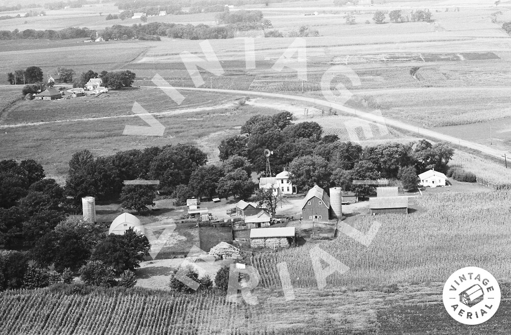 Vintage Aerial Minnesota Le Sueur County 1967 27MLE2