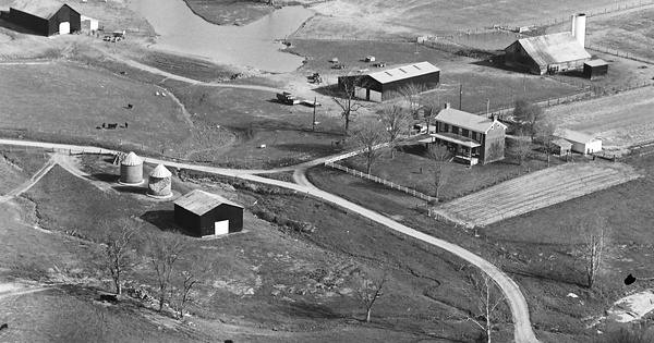 Vintage Aerial photo from 1982 in Marion County, KY