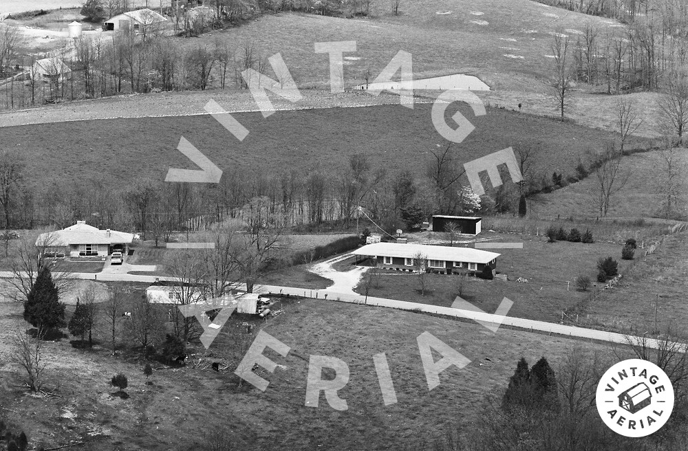 Vintage Aerial Kentucky Larue County 1982 24WLA6